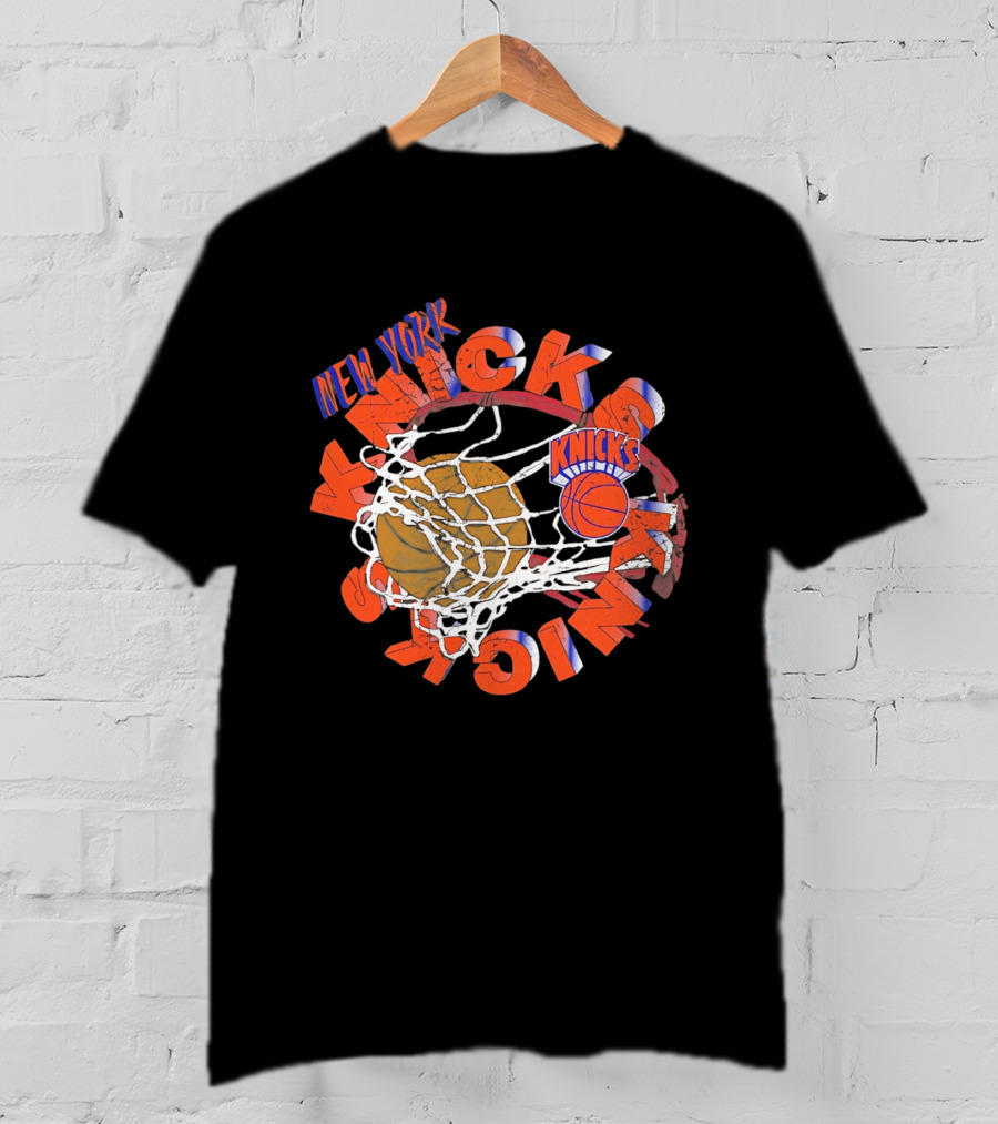 New York Knicks Basketball Net Graphic Text Preschool 2026 T-Shirt