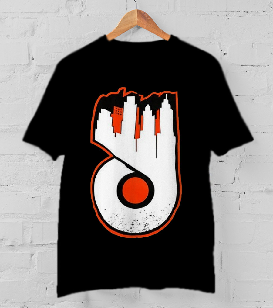 Philadelphia Flyers Skyline Emblem With Cityscape T-Shirt