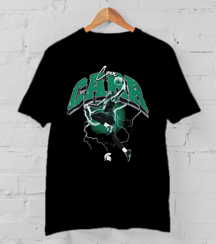 Coen Carr Slam Dunk Michigan State Spartans Basketball Jumper T-Shirt