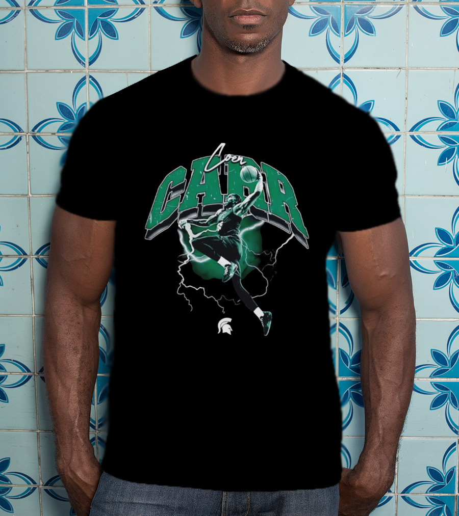Coen Carr Slam Dunk Michigan State Spartans Basketball Jumper T-Shirt