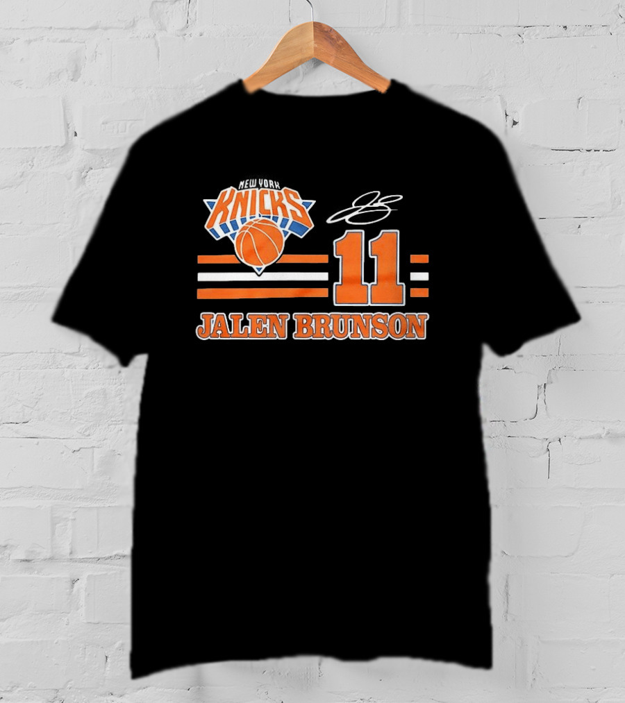 New York Knicks Jalen Brunson Number 11 NBA Basketball T-Shirt