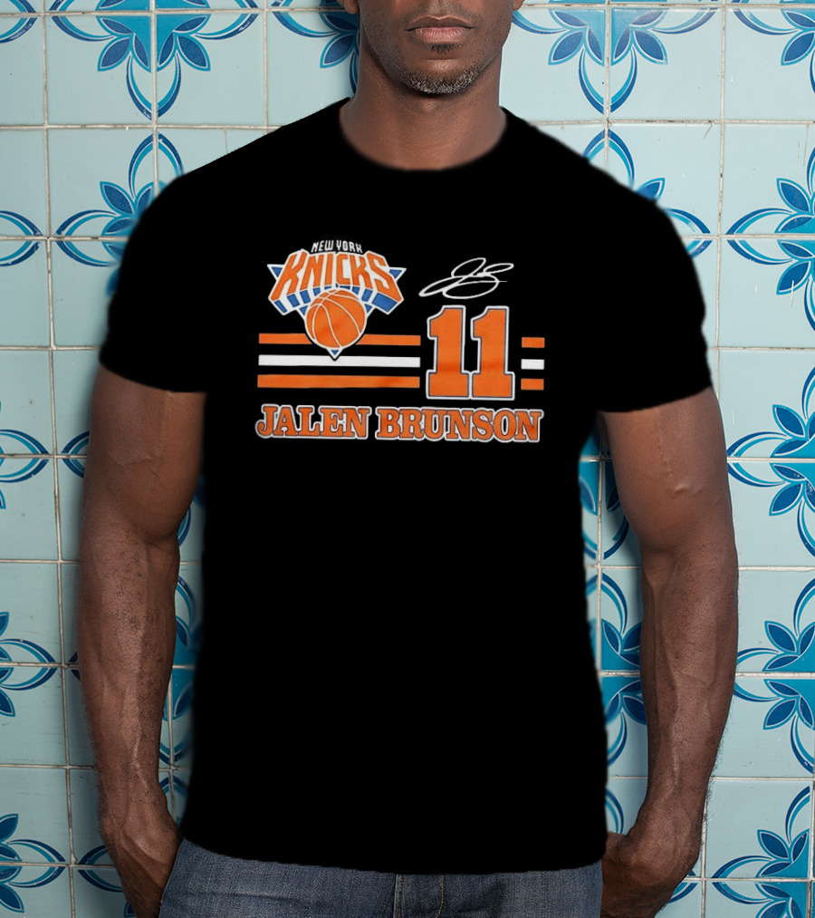 New York Knicks Jalen Brunson Number 11 NBA Basketball T-Shirt