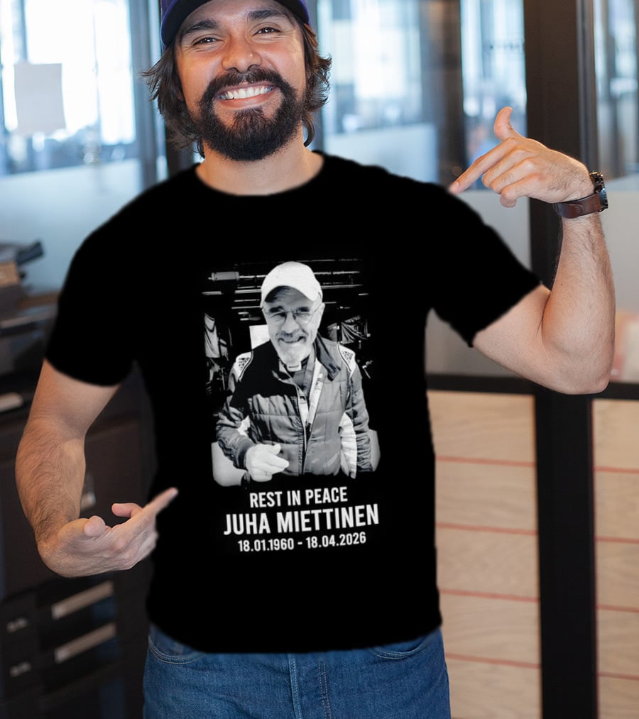 Juha Miettinen In Loving Memory 1960 2026 Rest In Peace Nurburgring Racing T-Shirt