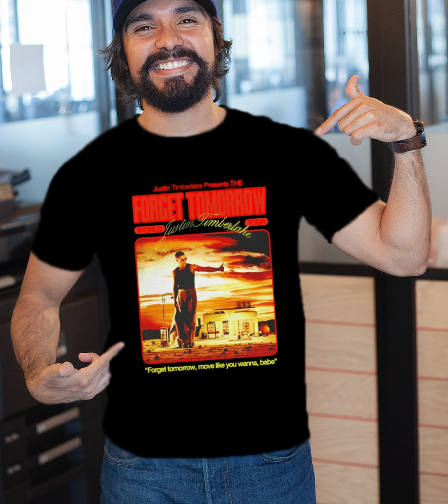 Forget Tomorrow World Tour Justin Timberlake Gas Station Scene T-Shirt