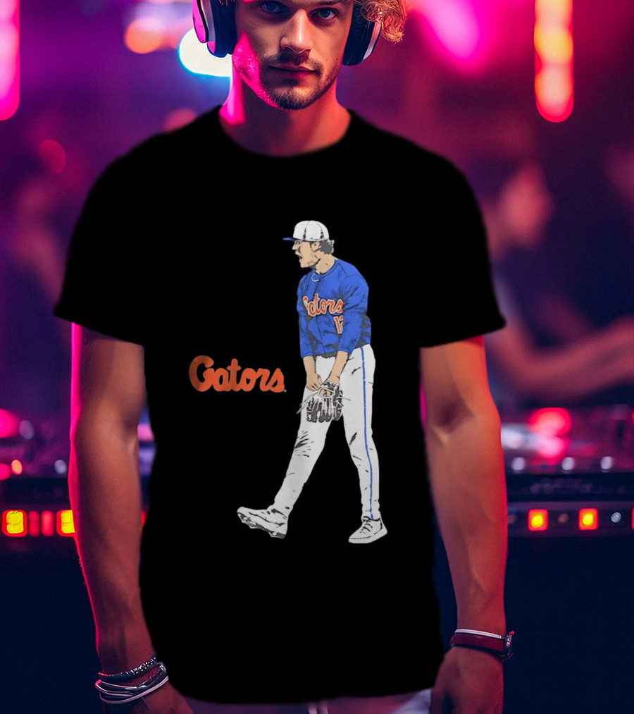 Liam Peterson Florida Gators Baseball Intense Scream Moment T-Shirt
