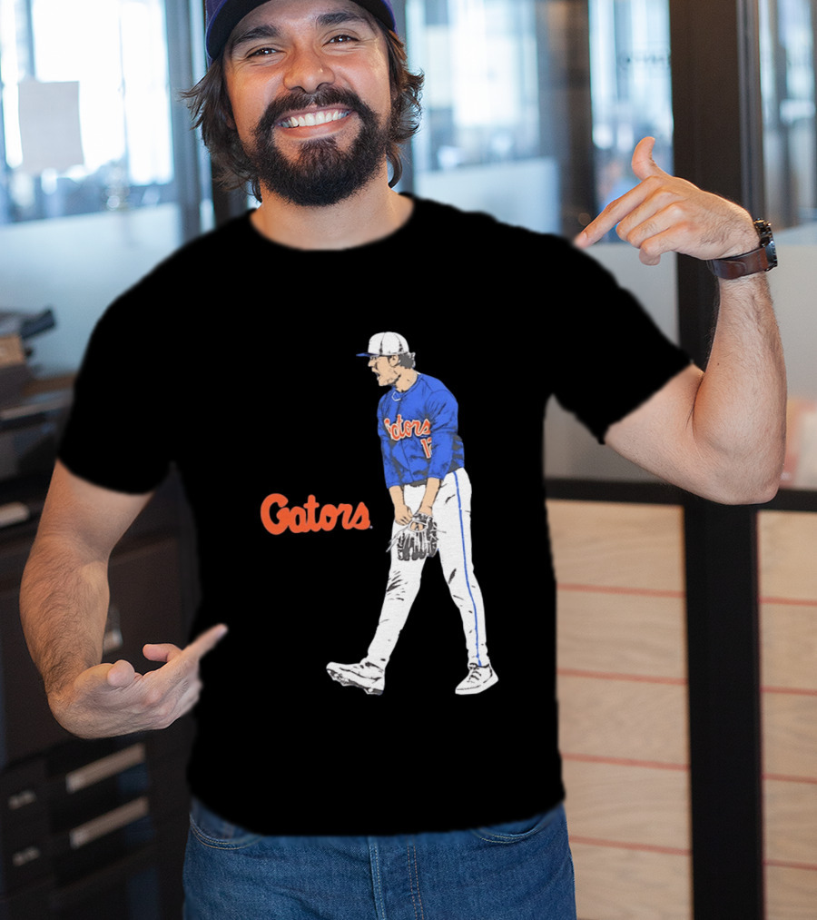 Liam Peterson Florida Gators Baseball Intense Scream Moment T-Shirt