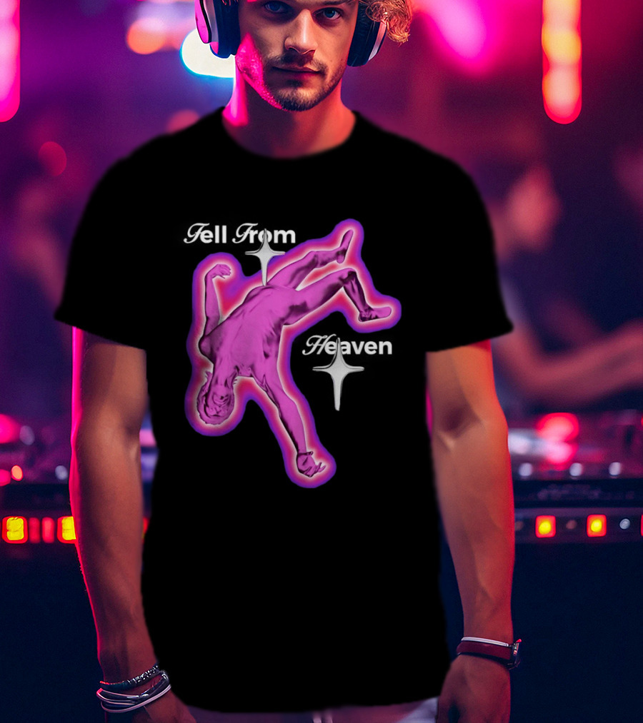 Falling From Heaven Pink Neon T-Shirt