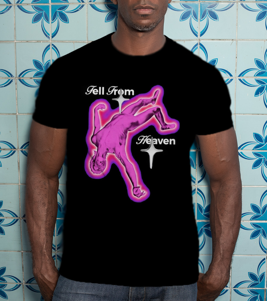 Falling From Heaven Pink Neon T-Shirt