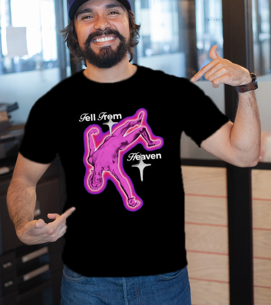 Falling From Heaven Pink Neon T-Shirt