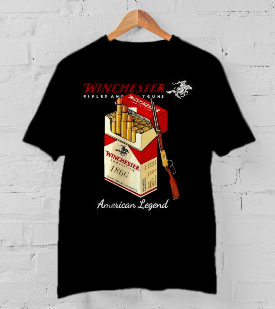 Winchester Rifles Shotguns American Legend 1866 Ammunition T-Shirt