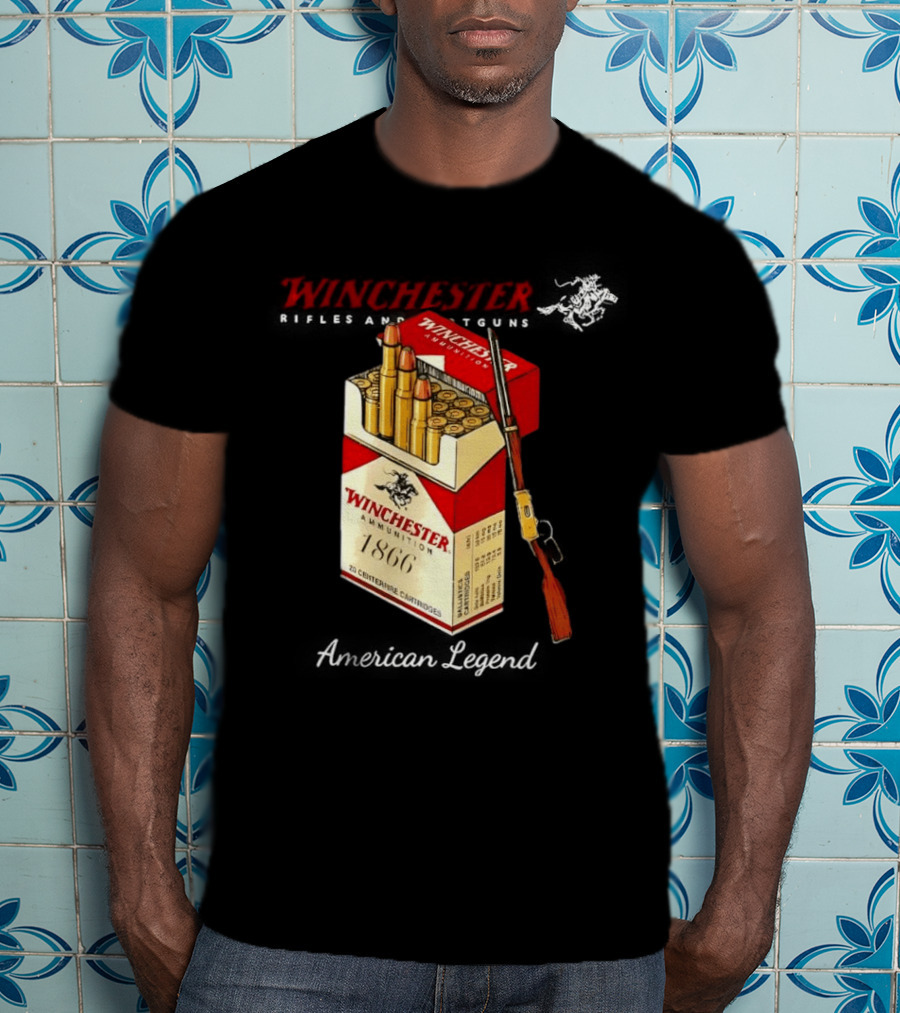 Winchester Rifles Shotguns American Legend 1866 Ammunition T-Shirt