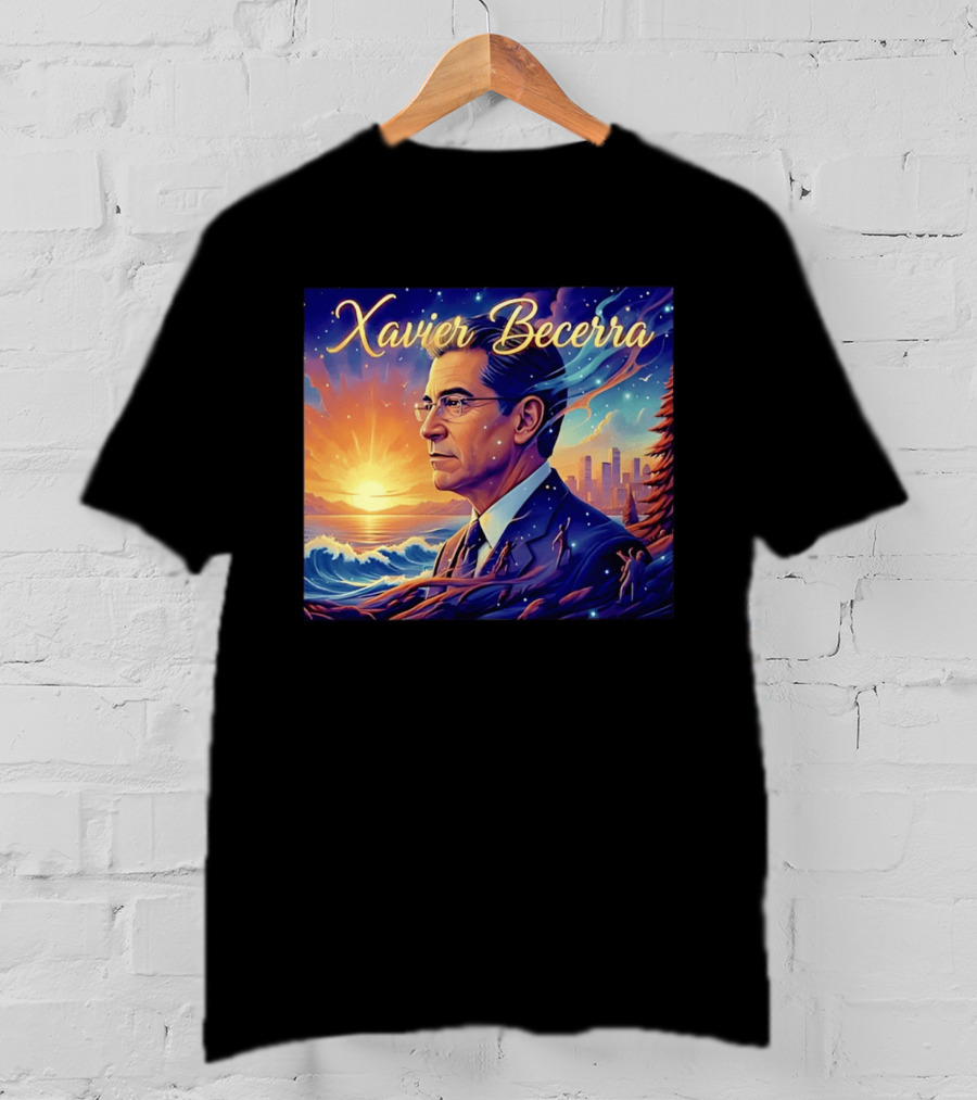 Xavier Becerra California Sunset Ocean Landscape T-Shirt