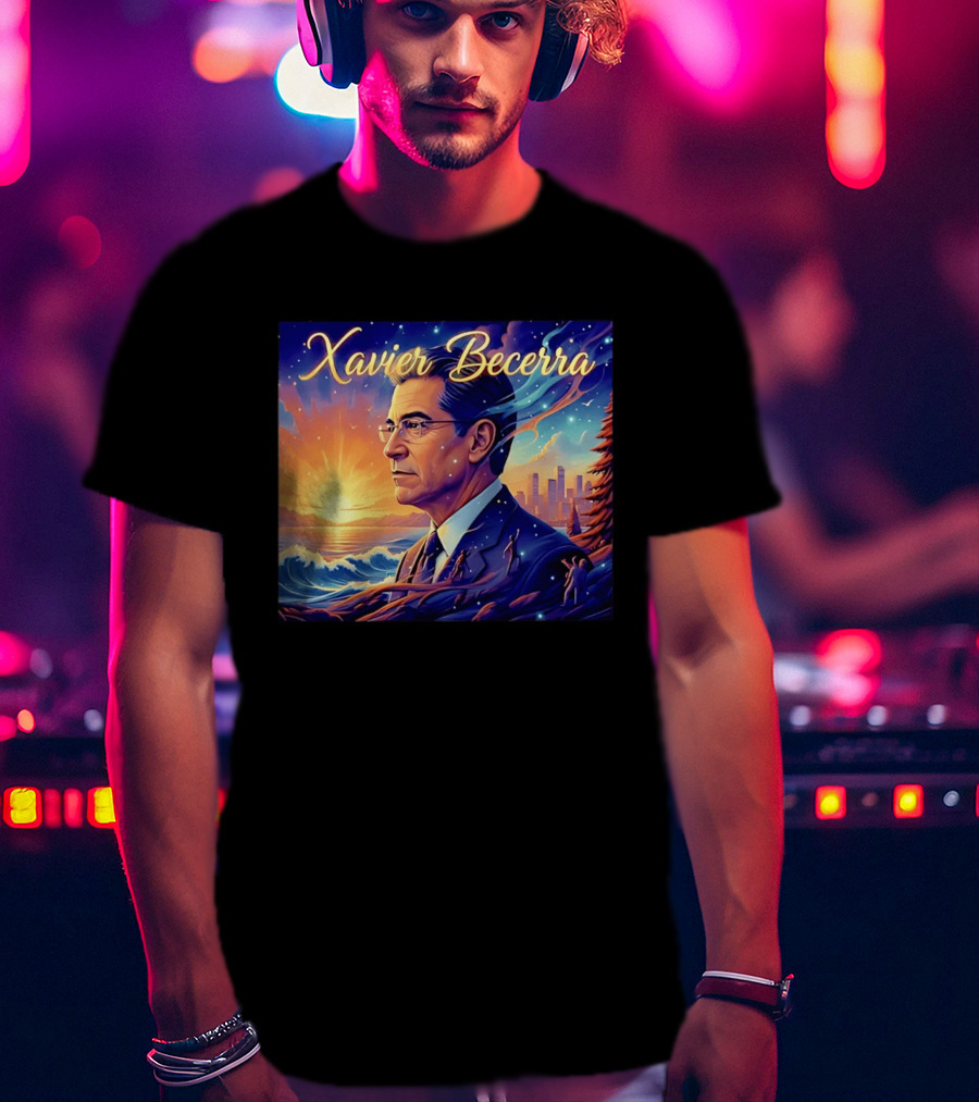 Xavier Becerra California Sunset Ocean Landscape T-Shirt