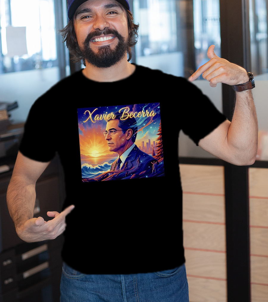 Xavier Becerra California Sunset Ocean Landscape T-Shirt
