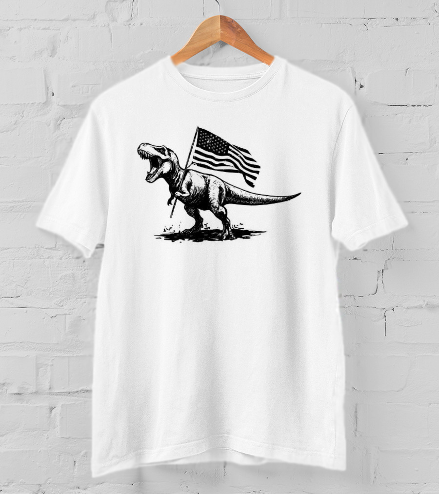 American Rex Holding USA Flag T-Shirt
