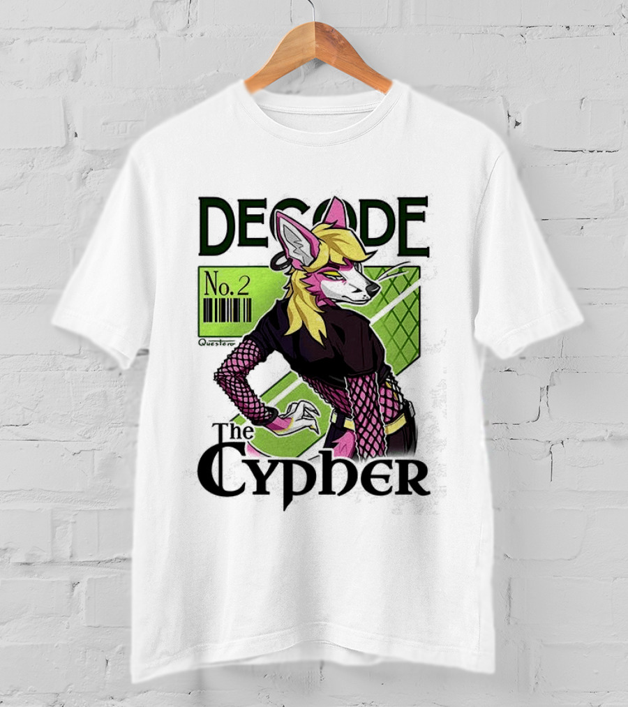 Decode The Cypher No.2 Retro Futuristic Vibe T-Shirt