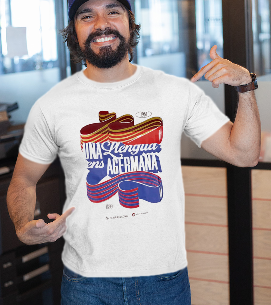 FC Barcelona Una Llengua Ens Agermana 1968 1899 T-Shirt