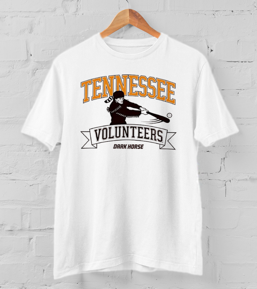Tennessee Volunteers Dark Horse Baseball Player T-Shirt