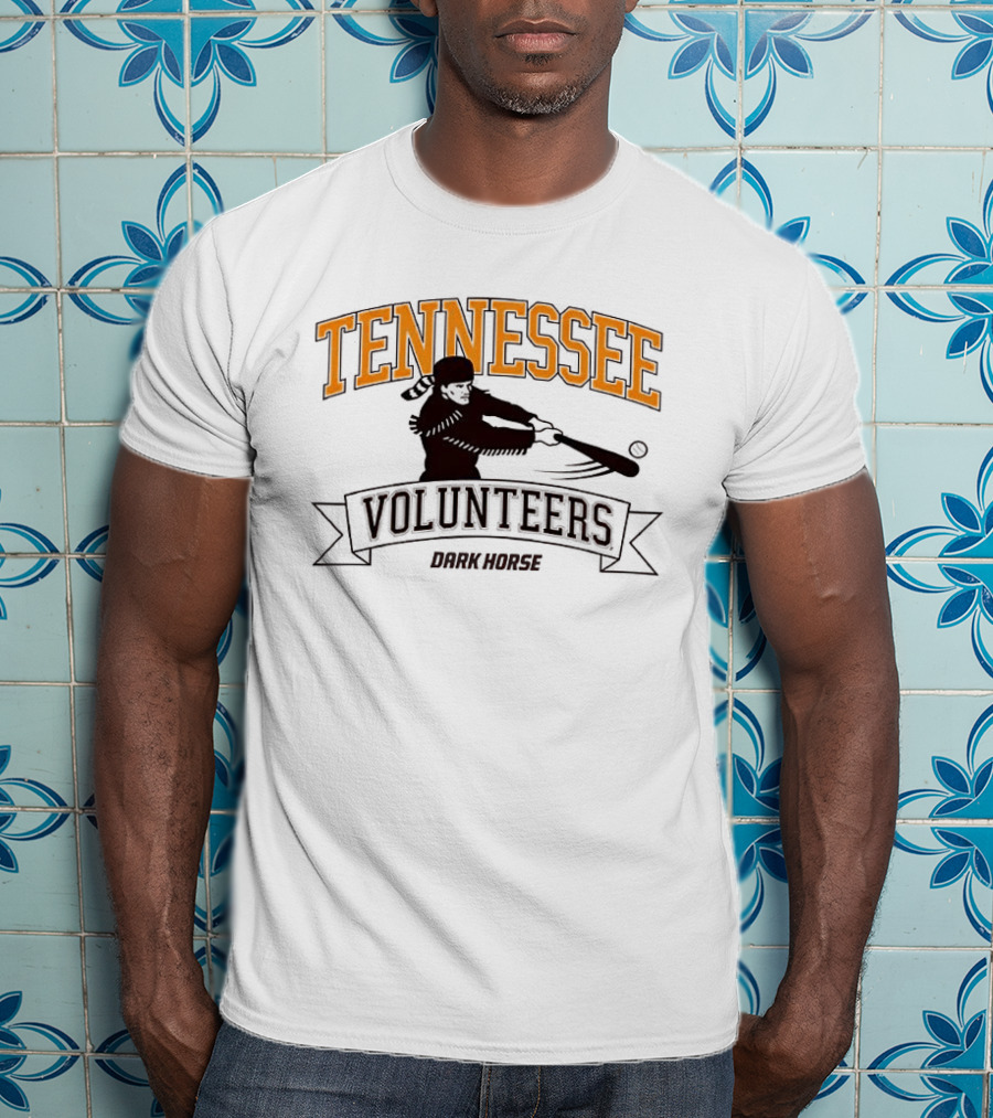 Tennessee Volunteers Dark Horse Baseball Player T-Shirt