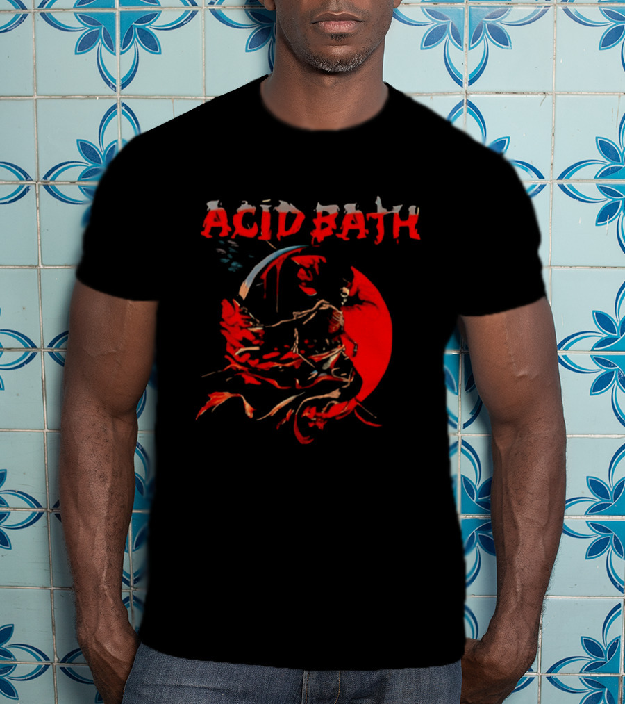 Acid Bath Winged Reaper Skull 2026 T-Shirt