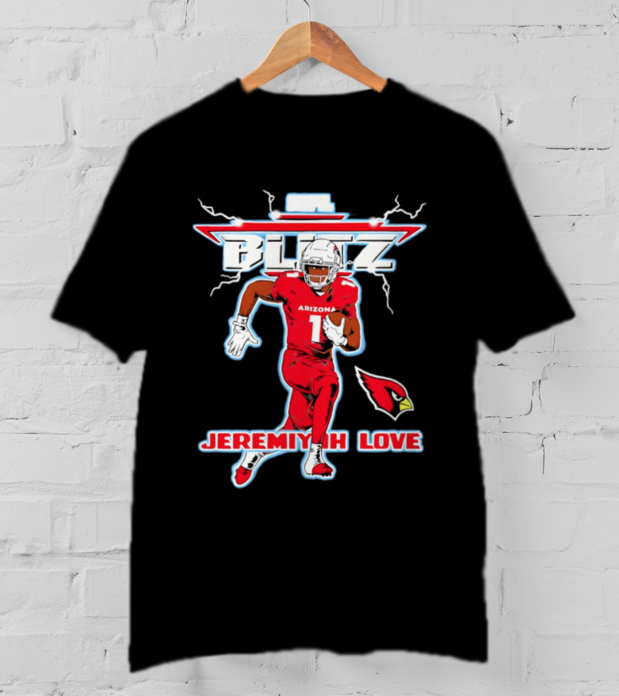 Arizona Cardinals Jeremiyah Love NFL Blitz 2026 T-Shirt