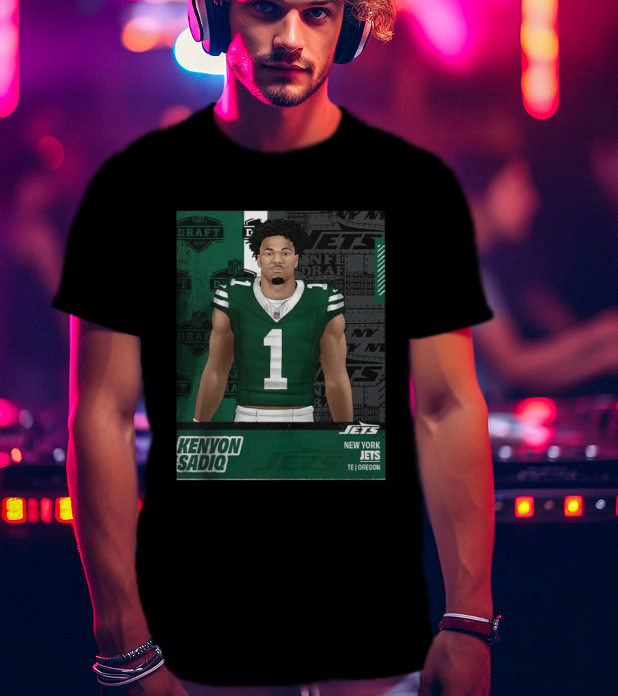 Kenyon Sadiq New York Jets Round 1 Pick 16 2026 Draft NFL Draft Jets TE Oregon T-Shirt