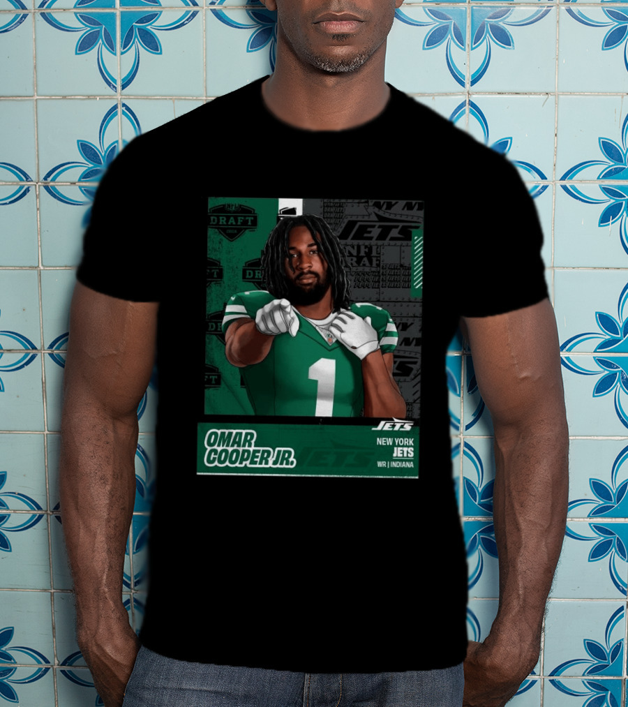 NFL Draft 2026 New York Jets Omar Cooper Jr Round 1 Pick 30 WR Indiana T-Shirt