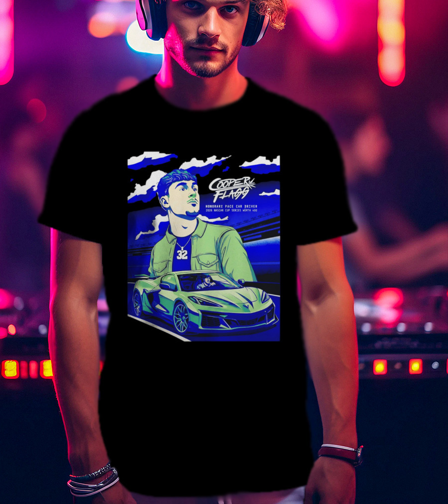 Cooper Flagg 2026 Honorary Pace Car Driver Nascar Cup Series Worth 400 T-Shirt