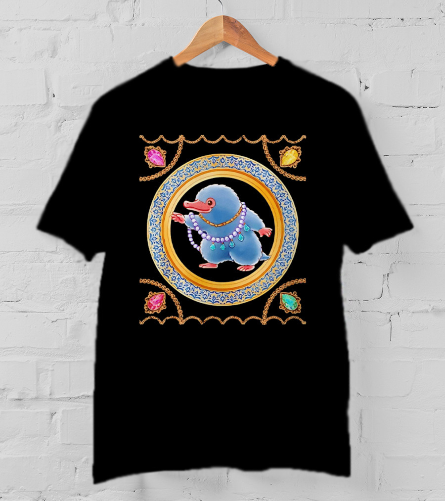 Niffler Collecting Jewelry From Fantastic Beasts T-Shirt