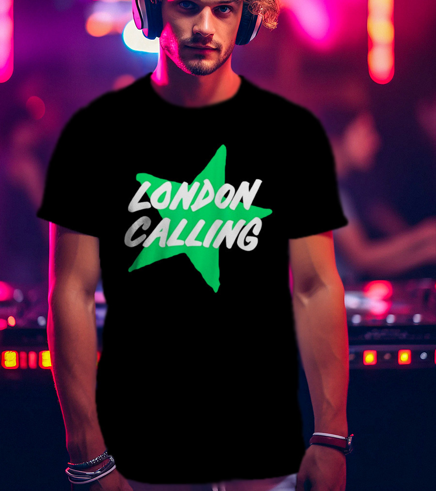 Dallas Stars London Calling The Clash Hockey Star T-Shirt