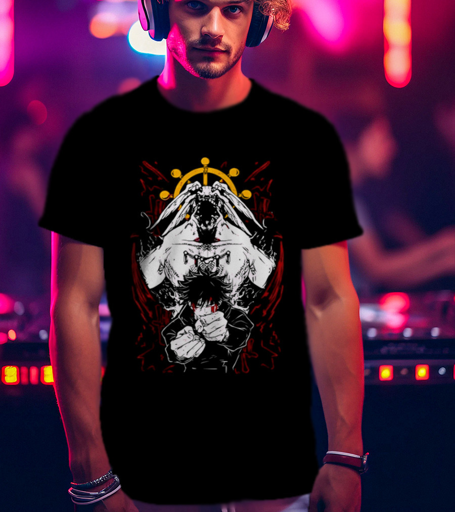 Dark Anime Summoner Characters Celestial Crown Warrior T-Shirt