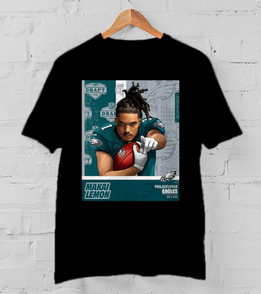Philadelphia Eagles Makai Lemon WR USC 2026 NFL Draft Pick 20 T-Shirt