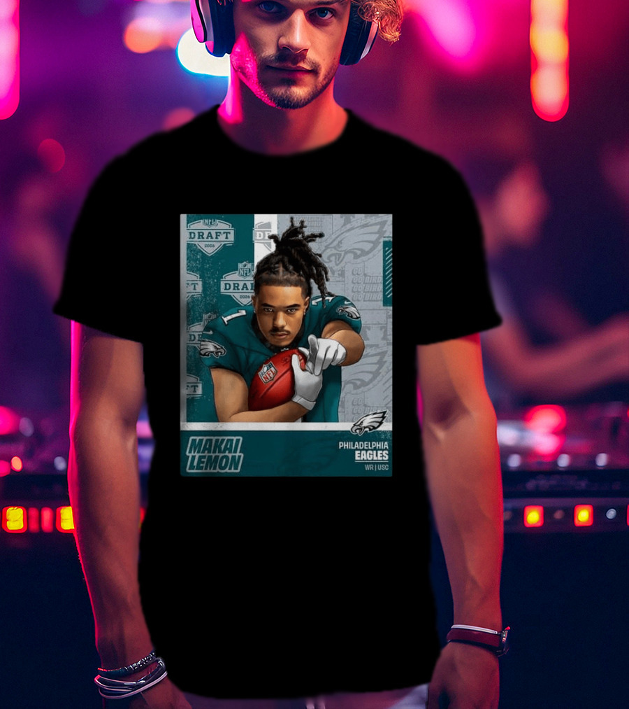 Philadelphia Eagles Makai Lemon WR USC 2026 NFL Draft Pick 20 T-Shirt