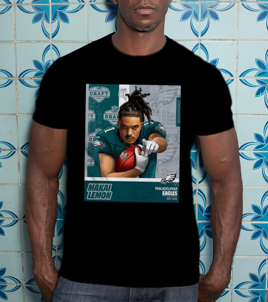 Philadelphia Eagles Makai Lemon WR USC 2026 NFL Draft Pick 20 T-Shirt
