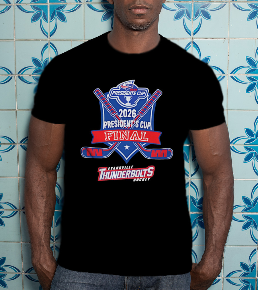 Evansville Thunderbolts Hockey 2026 SPHL Presidents Cup Final T-Shirt