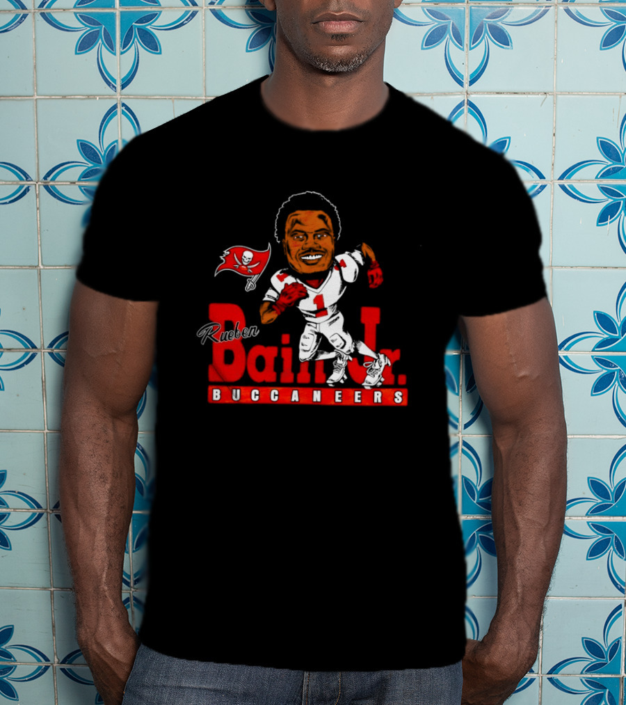 Rueben Bain Jr Buccaneers Caricature NFL Football Player Tampa Bay T-Shirt