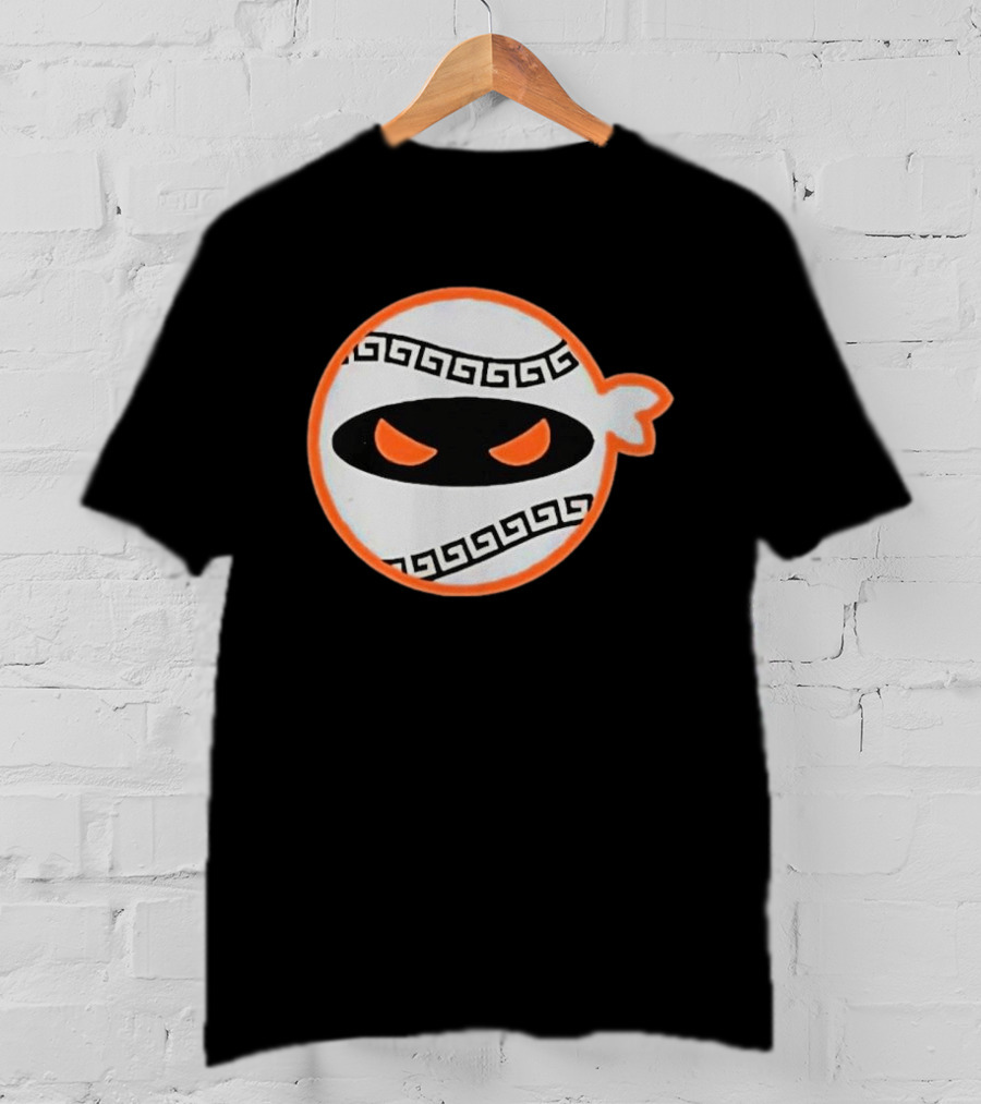 San Francisco Giants Pitching Ninja Baseball Greek Style Mask T-Shirt