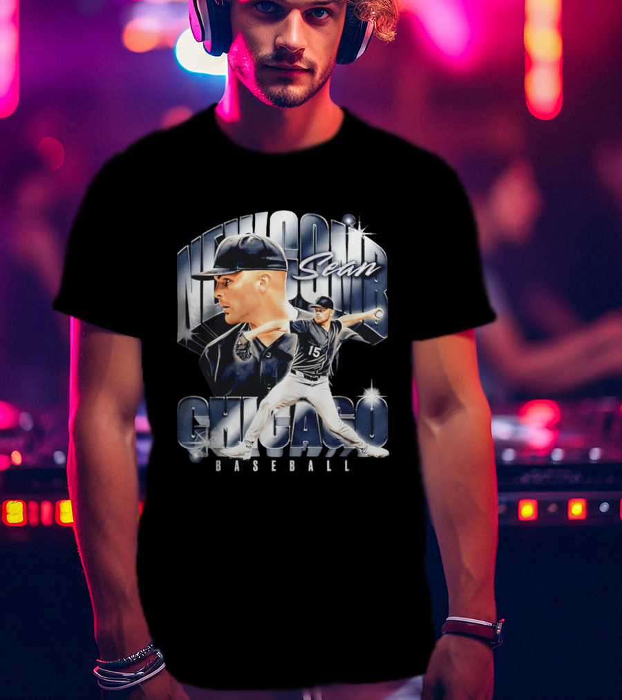 Sean Newcomb Chicago White Sox Pitcher Airbrush T-Shirt