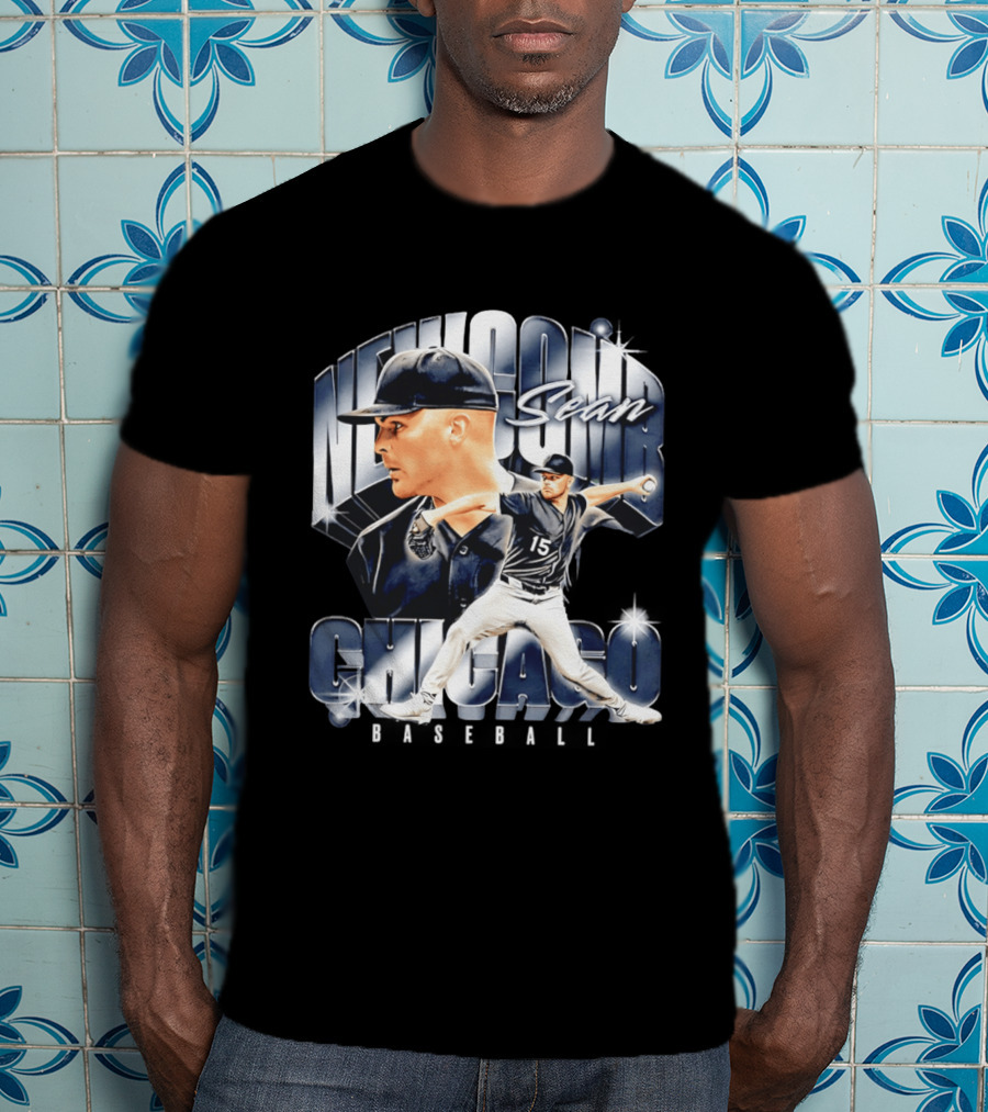 Sean Newcomb Chicago White Sox Pitcher Airbrush T-Shirt