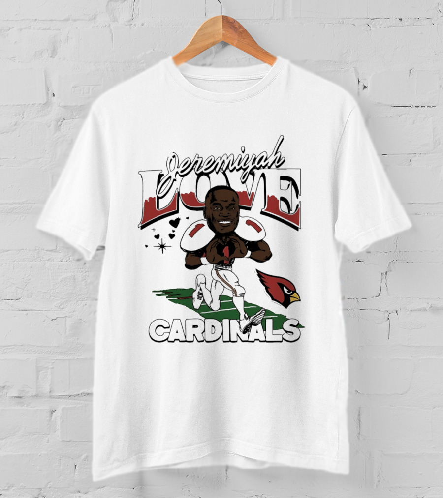 Jeremiyah Love Arizona Cardinals Caricature 2026 Draft T-Shirt