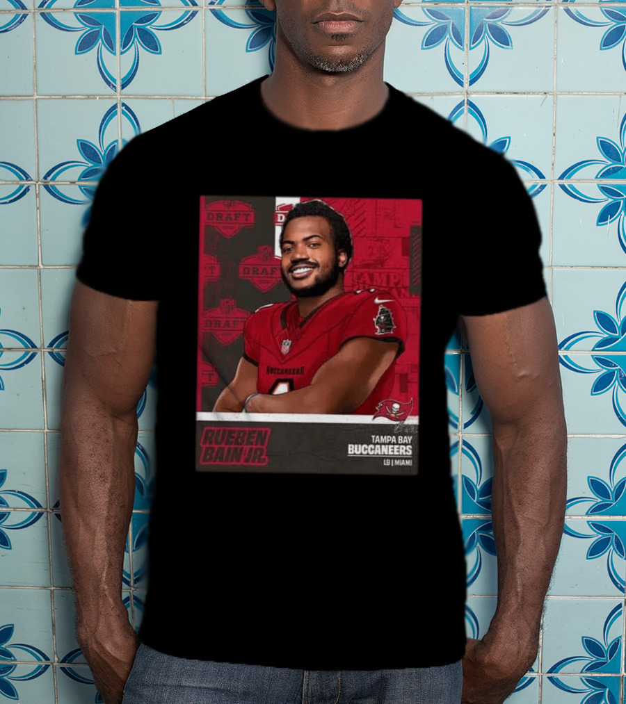 Tampa Bay Buccaneers Rueben Bain Jr Draft Round 1 Pick 15 LB Miami 2026 T-Shirt