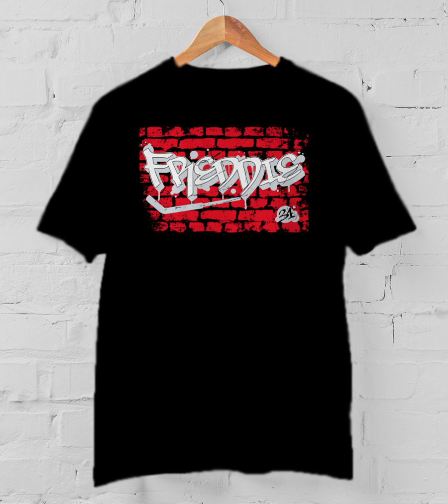 Frederik Andersen Freddie 31 Carolina Hurricanes Brick Wall Graffiti T-Shirt
