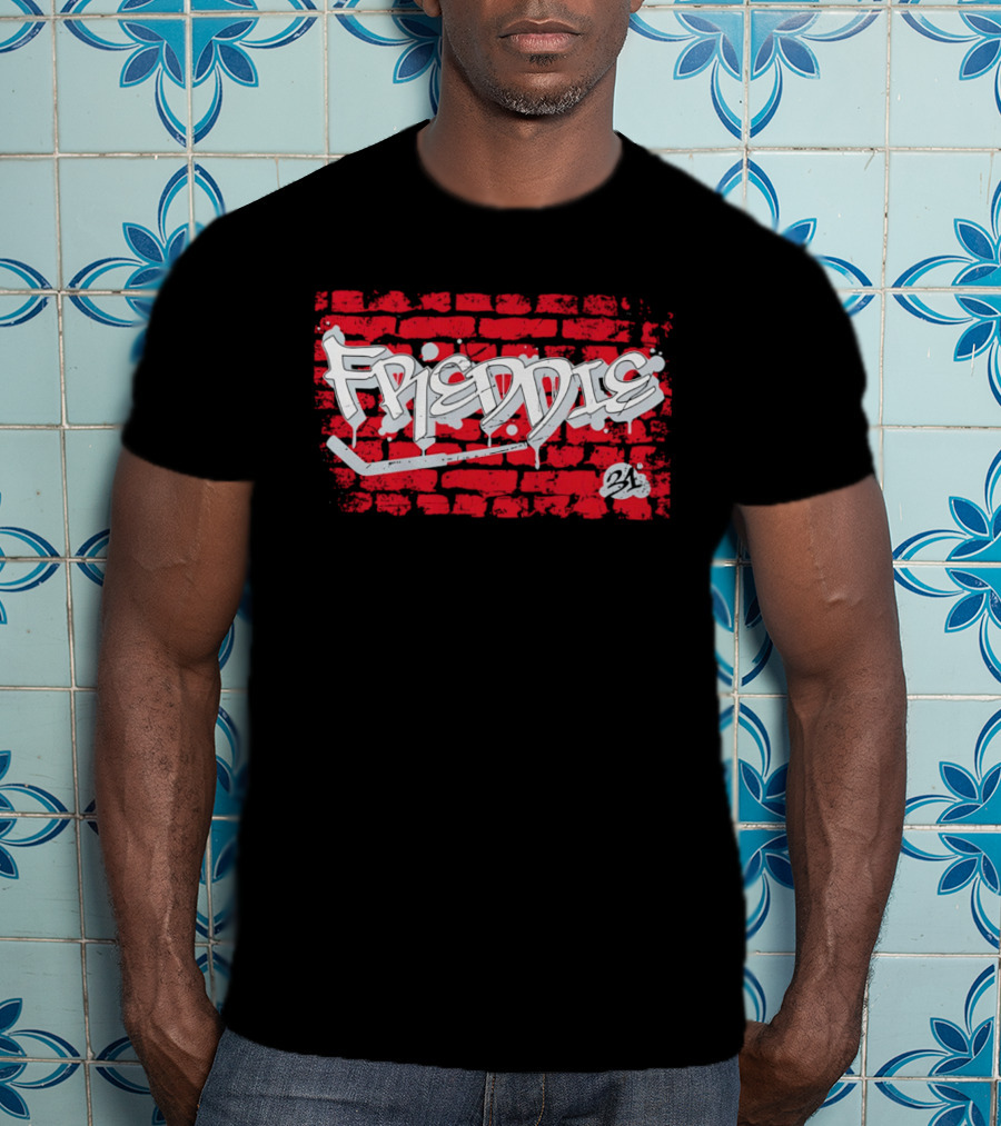 Frederik Andersen Freddie 31 Carolina Hurricanes Brick Wall Graffiti T-Shirt