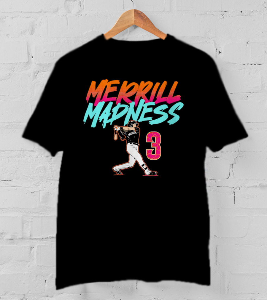 Merrill Madness Jackson Merrill San Diego 3 City Edition T-Shirt
