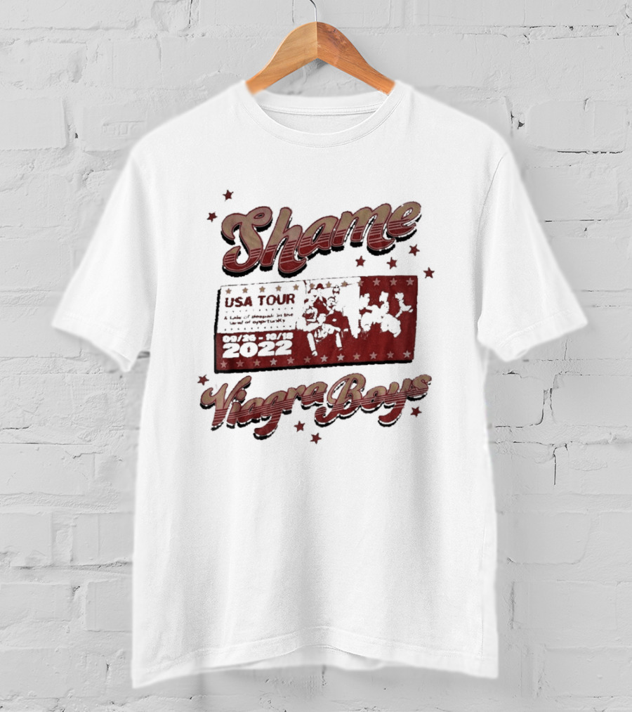 Shame Viagra Boys USA Tour 2022 Dates Stars T-Shirt