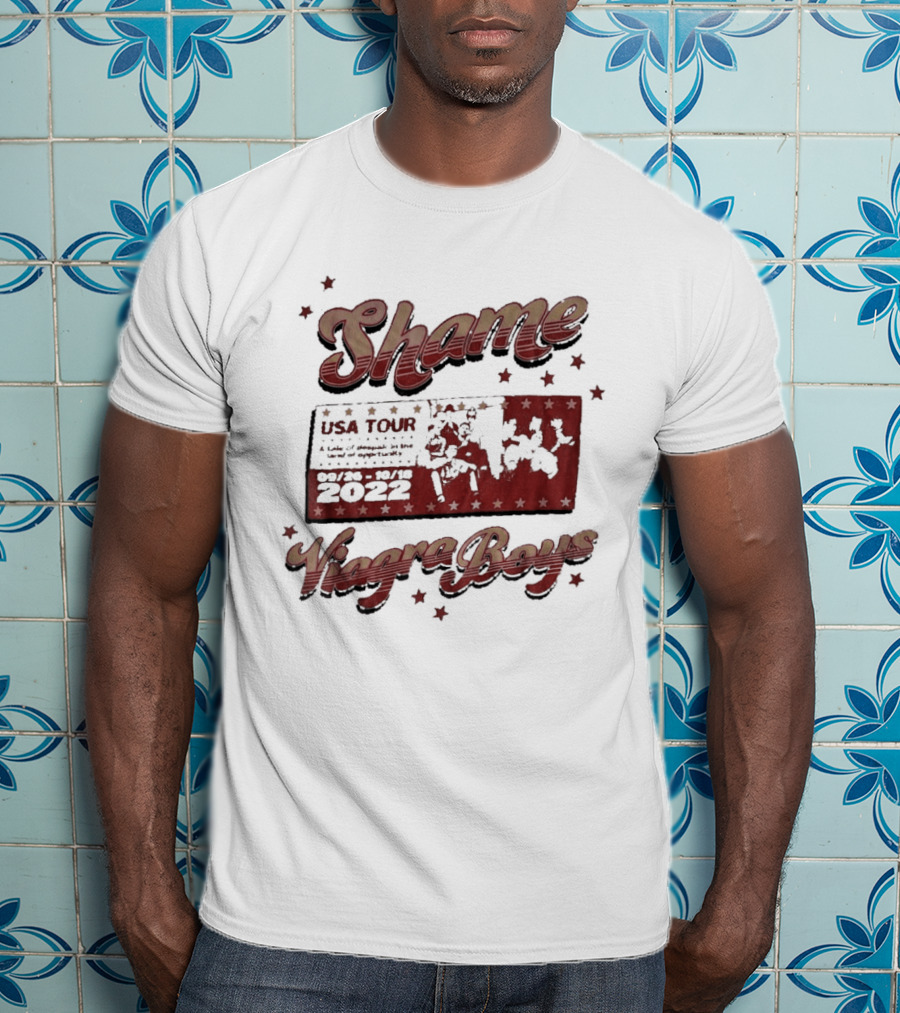 Shame Viagra Boys USA Tour 2022 Dates Stars T-Shirt