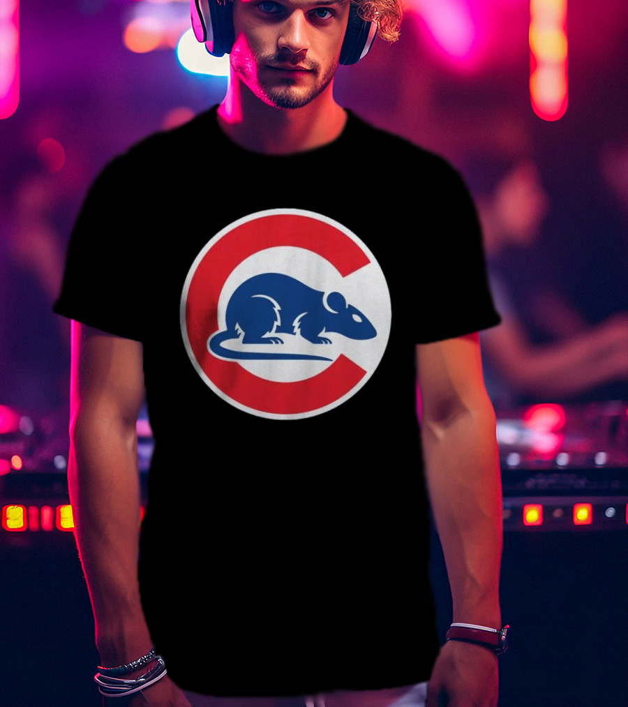 Wrigley Rats C Red And Blue Rat T-Shirt