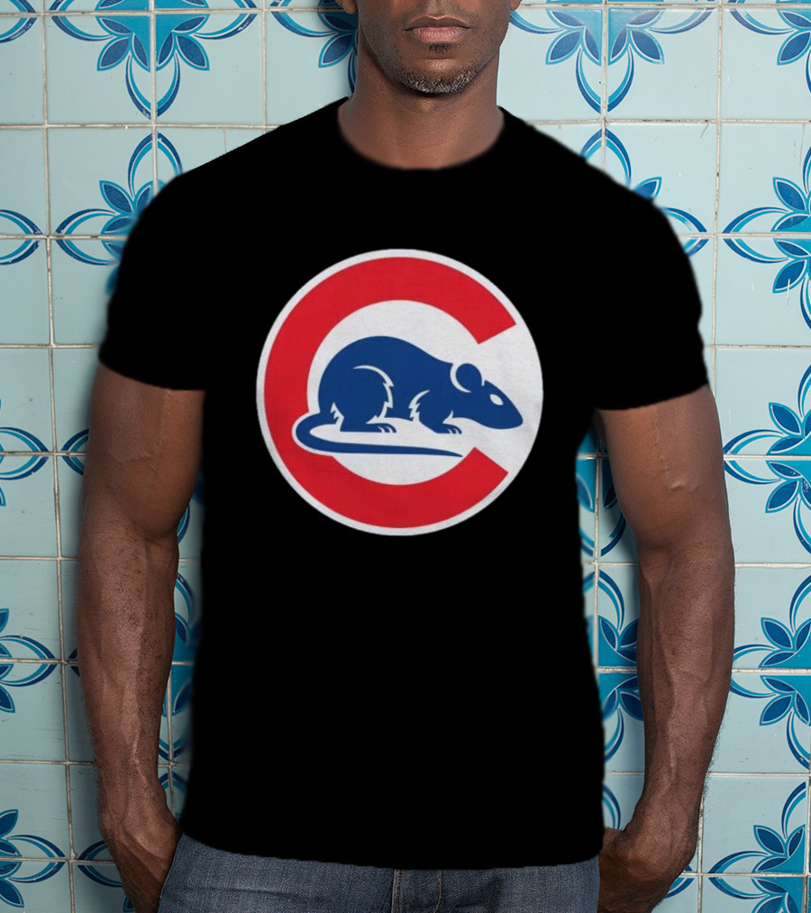 Wrigley Rats C Red And Blue Rat T-Shirt