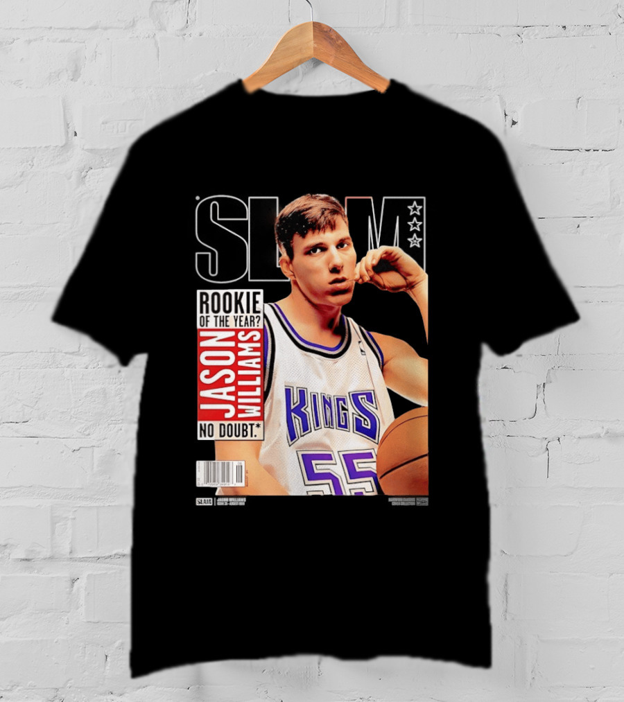 Jason Williams Rookie Of The Year No Doubt Sacramento Kings Slam Cover NBA T-Shirt