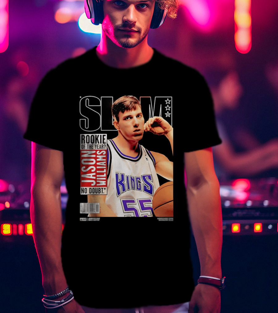 Jason Williams Rookie Of The Year No Doubt Sacramento Kings Slam Cover NBA T-Shirt